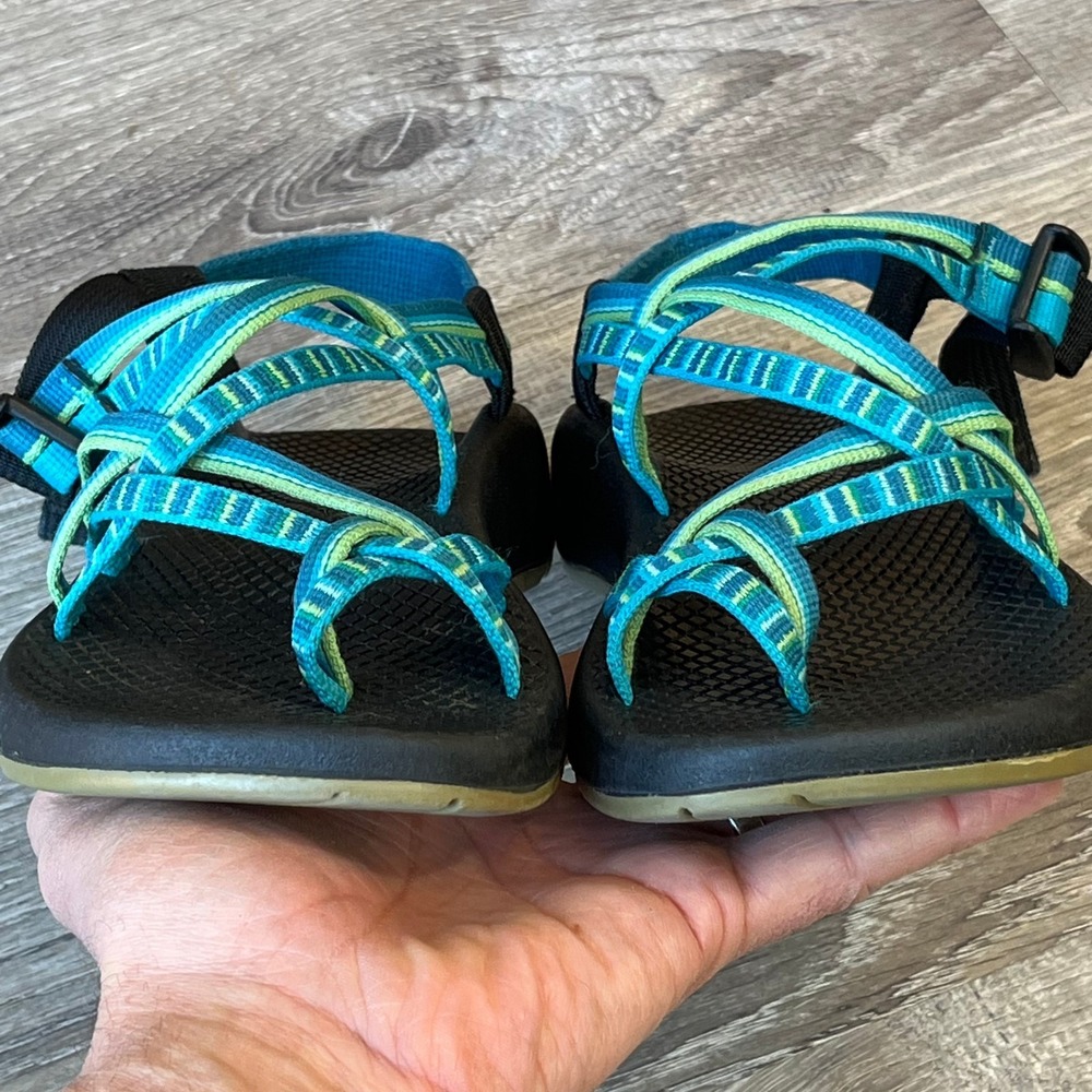 Chaco ZX2 Yampa River Hiking Sandals Blue Green Womens 7 UK 5 EUR 38 - Picture 4 of 8